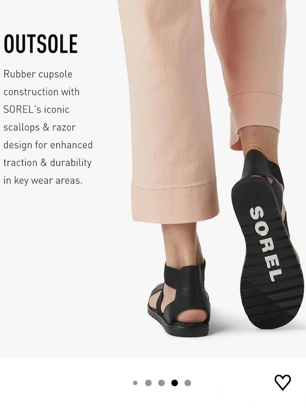 Sorel Women's Ella II Sandal in Black, size 9, NWOT (never worn)